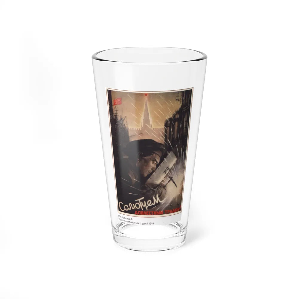 Soviet Era Poster 575 - Pint Glass 16oz-16oz-Go Mug Yourself