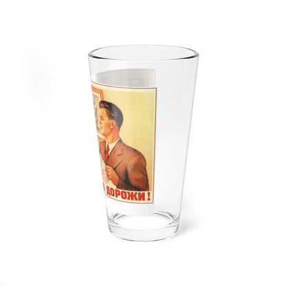 Soviet Era Poster 581 - Pint Glass 16oz-Go Mug Yourself