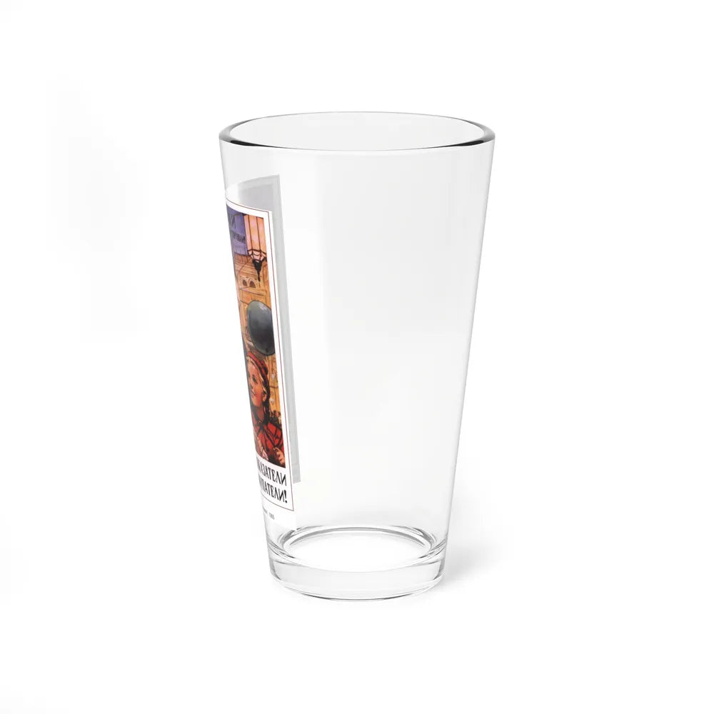 Soviet Era Poster 583 - Pint Glass 16oz-Go Mug Yourself