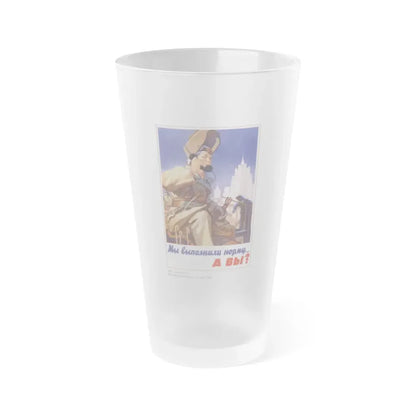 Soviet Era Poster 585 - Frosted Pint Glass 16oz Default Title - Go Mug Yourself