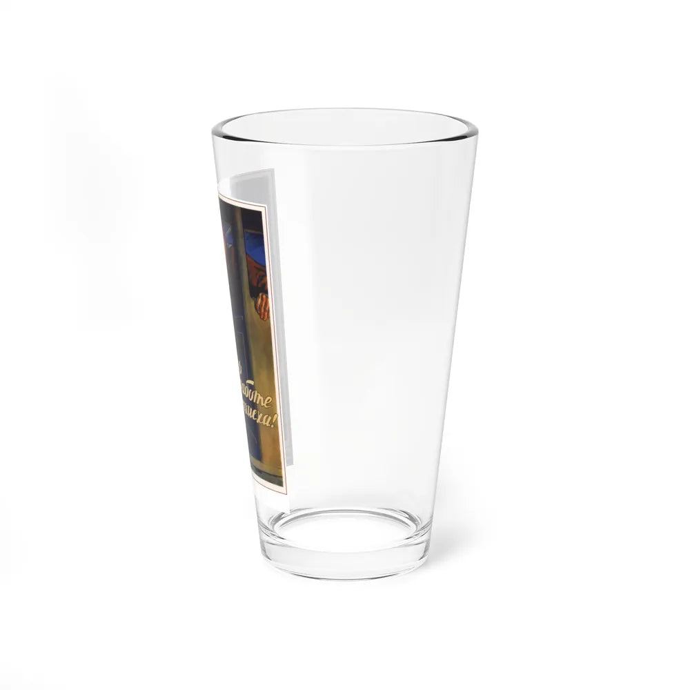 Soviet Era Poster 586 - Pint Glass 16oz-Go Mug Yourself