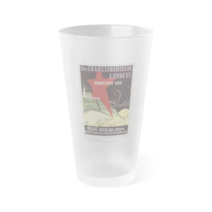 Soviet Era Poster 59 - Frosted Pint Glass 16oz Default Title - Go Mug Yourself