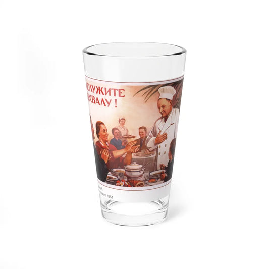 Soviet Era Poster 590 - Pint Glass 16oz-16oz-Go Mug Yourself