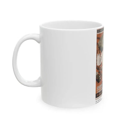 Soviet Era Poster 6 - White Coffee Mug - Go Mug Yourself