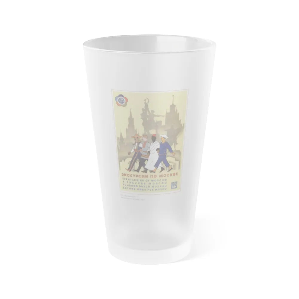 Soviet Era Poster 66 - Frosted Pint Glass 16oz-16oz-Frosted-Go Mug Yourself