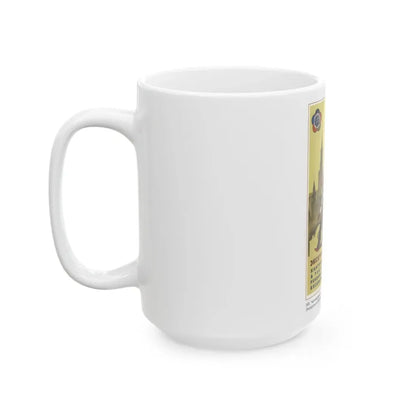 Soviet Era Poster 66 - White Coffee Mug - Go Mug Yourself