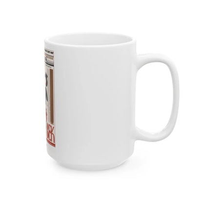 Soviet Era Poster 68 - White Coffee Mug-Go Mug Yourself