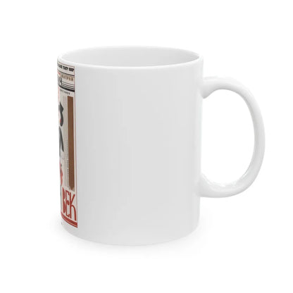 Soviet Era Poster 68 - White Coffee Mug-Go Mug Yourself