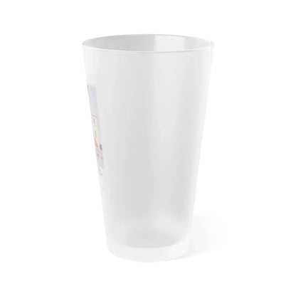 Soviet Era Poster 69 - Frosted Pint Glass 16oz - Go Mug Yourself