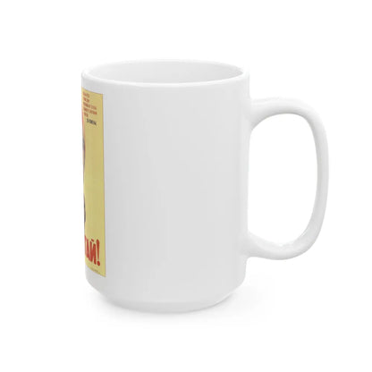 Soviet Era Poster 71 - White Coffee Mug-Go Mug Yourself