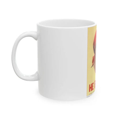 Soviet Era Poster 71 - White Coffee Mug-Go Mug Yourself