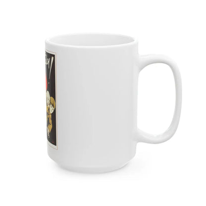 Soviet Era Poster 74 - White Coffee Mug-Go Mug Yourself