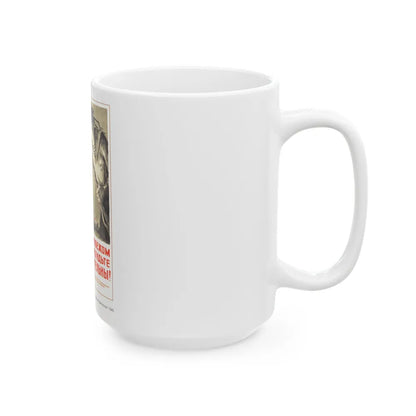 Soviet Era Poster 76 - White Coffee Mug-Go Mug Yourself