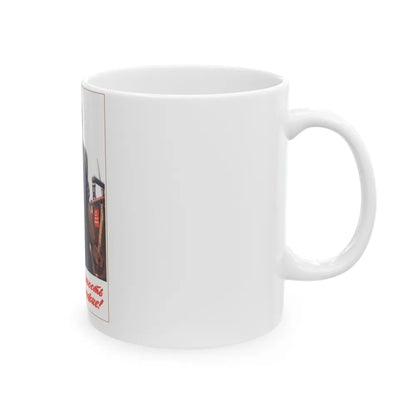 Soviet Era Poster 78 - White Coffee Mug-Go Mug Yourself