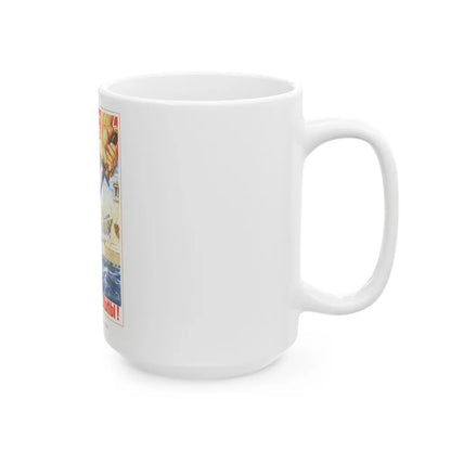 Soviet Era Poster 81 - White Coffee Mug-Go Mug Yourself