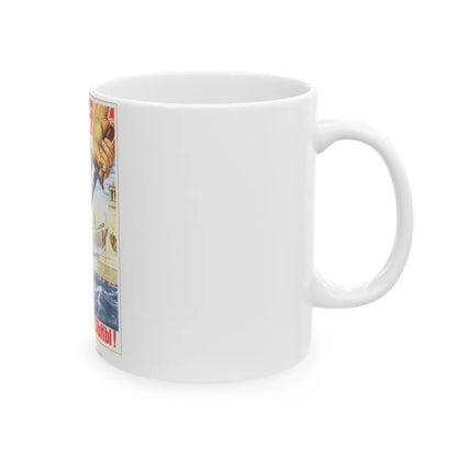 Soviet Era Poster 81 - White Coffee Mug-Go Mug Yourself