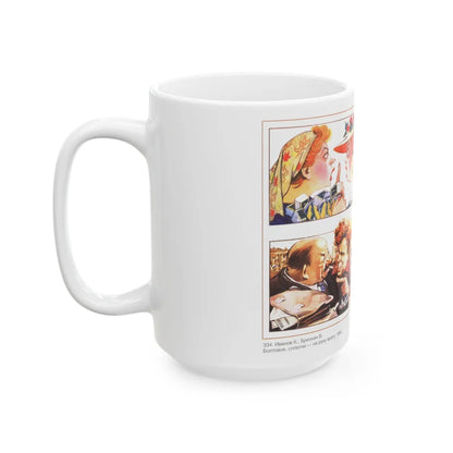 Soviet Era Poster 84 - White Coffee Mug-Go Mug Yourself