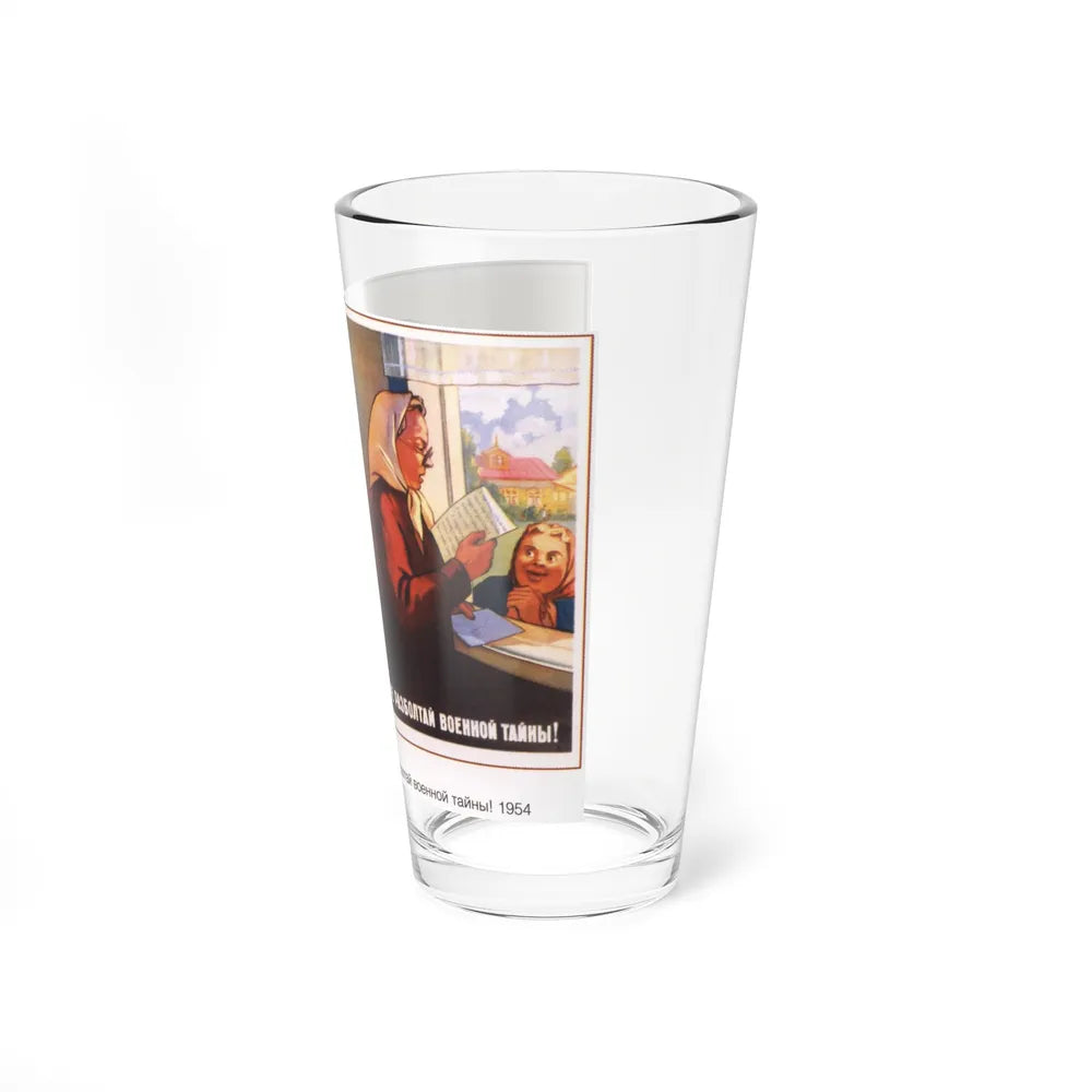 Soviet Era Poster 87 - Pint Glass 16oz-Go Mug Yourself