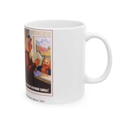 Soviet Era Poster 87 - White Coffee Mug-Go Mug Yourself