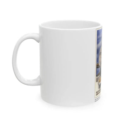 Soviet Era Poster 9 - White Coffee Mug - Go Mug Yourself