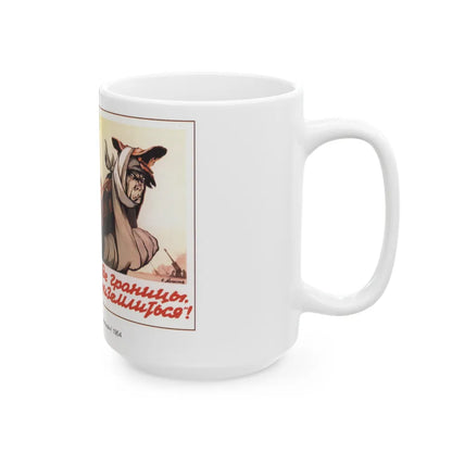 Soviet Era Poster 91 - White Coffee Mug-Go Mug Yourself