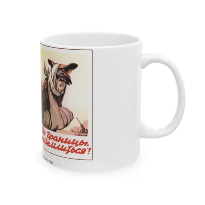 Soviet Era Poster 91 - White Coffee Mug-Go Mug Yourself