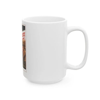 Soviet Era Poster 92 - White Coffee Mug-Go Mug Yourself