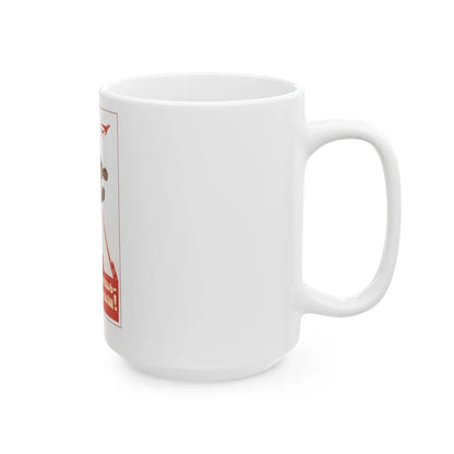 Soviet Era Poster 93 - White Coffee Mug-Go Mug Yourself