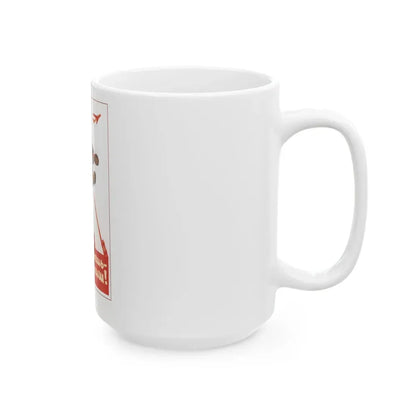 Soviet Era Poster 93 - White Coffee Mug - Go Mug Yourself