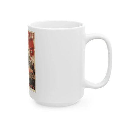 Soviet Era Poster 95 - White Coffee Mug - Go Mug Yourself