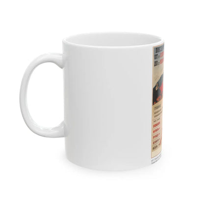 Soviet Era Poster 99 - White Coffee Mug-Go Mug Yourself