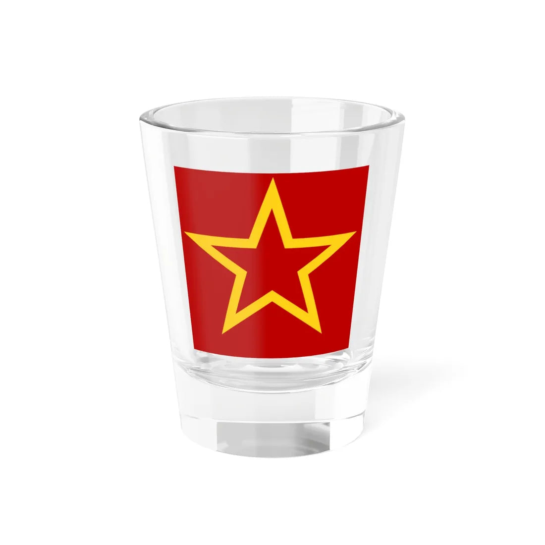 Soviet flag red star2 (Soviet Union) Shot Glass 1.5oz 1.5oz - Go Mug Yourself