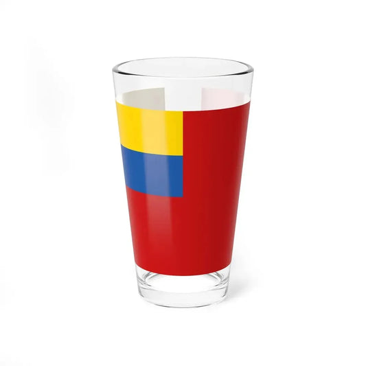 Soviet Ukraine Flag Proposal 1917 (Ukraine) Pint Glass 16oz 16oz - Go Mug Yourself