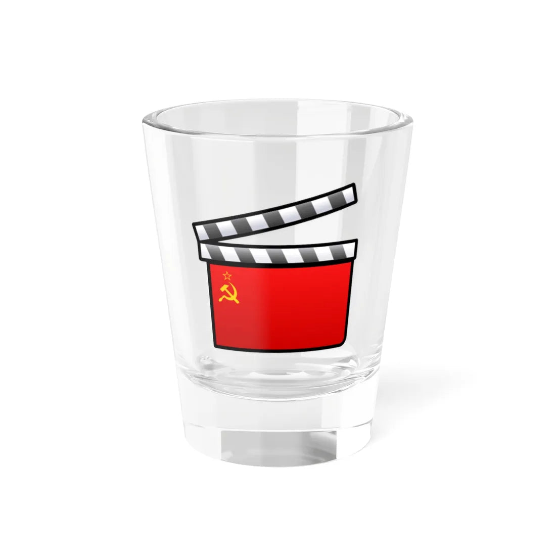 Soviet Union film clapperboard (Soviet Union) Shot Glass 1.5oz 1.5oz - Go Mug Yourself