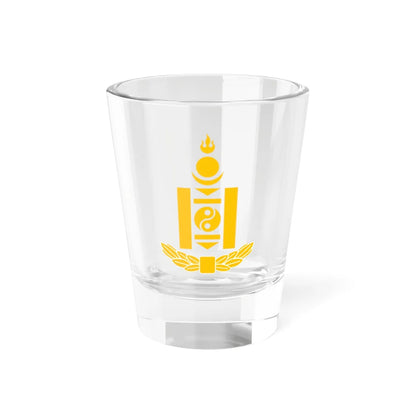 Soyombo yellow1939 (Mongolia) (Coat of Arms) Shot Glass 1.5oz 1.5oz - Go Mug Yourself