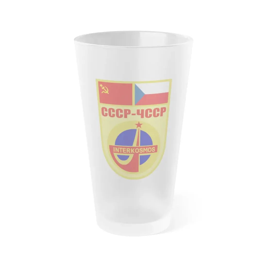 Soyuz 28 (Soyuz Space Programme) Frosted Pint Glass 16oz Default Title - Go Mug Yourself