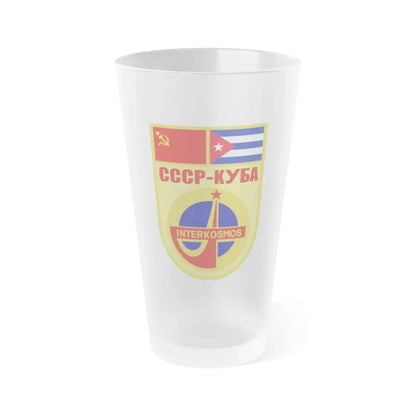 Soyuz 38 (Soyuz Space Programme) Frosted Pint Glass 16oz Default Title - Go Mug Yourself