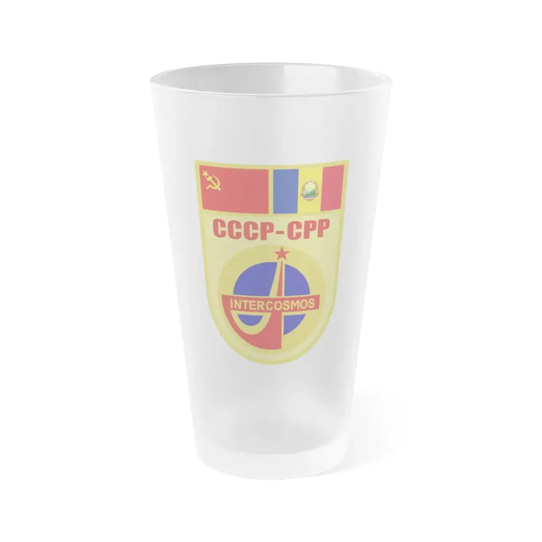 Soyuz 402 (Soyuz Space Programme) Frosted Pint Glass 16oz Default Title - Go Mug Yourself