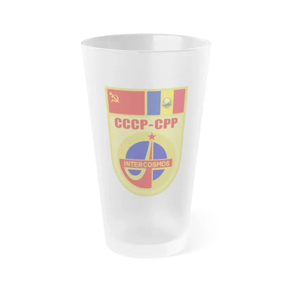 Soyuz 402 (Soyuz Space Programme) Frosted Pint Glass 16oz Default Title - Go Mug Yourself