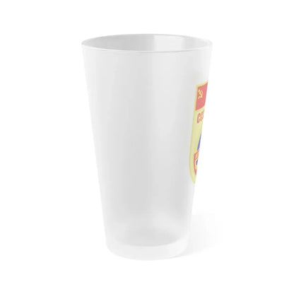 Soyuz 402 (Soyuz Space Programme) Frosted Pint Glass 16oz - Go Mug Yourself