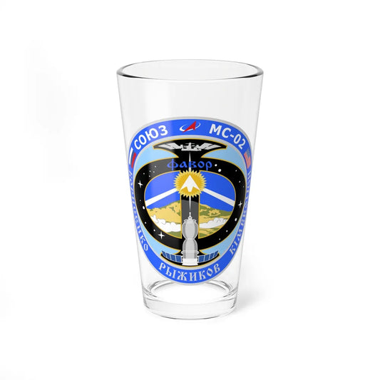Soyuz MS-02 (Soyuz Space Programme) Pint Glass 16oz 16oz - Go Mug Yourself