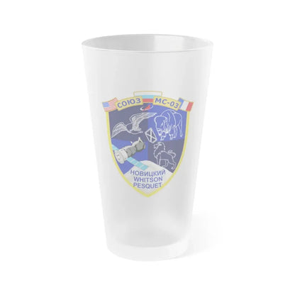 Soyuz MS-03 (Soyuz Space Programme) Frosted Pint Glass 16oz Default Title - Go Mug Yourself