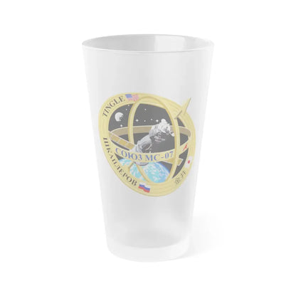 Soyuz MS-07 (Soyuz Space Programme) Frosted Pint Glass 16oz Default Title - Go Mug Yourself