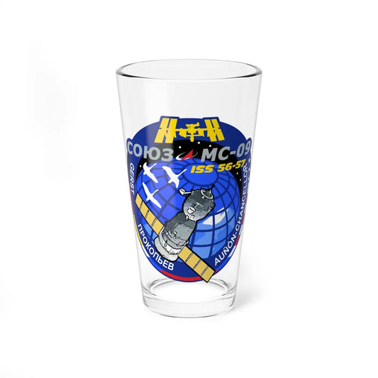 Soyuz MS-09 (Soyuz Space Programme) Pint Glass 16oz 16oz - Go Mug Yourself
