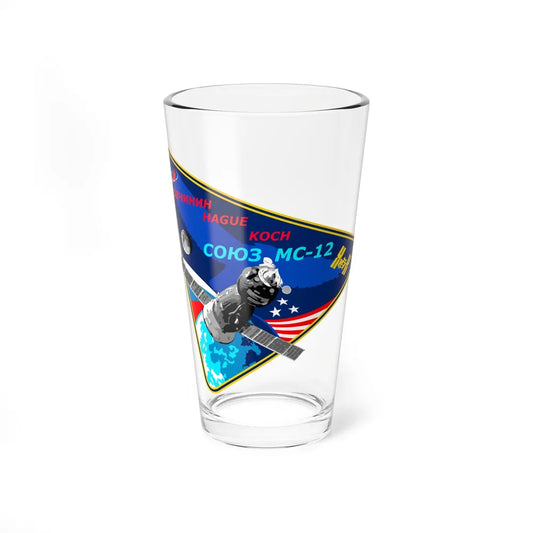 Soyuz MS-12 (Soyuz Space Programme) Pint Glass 16oz 16oz - Go Mug Yourself