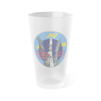 Soyuz MS-13 (Soyuz Space Programme) Frosted Pint Glass 16oz Default Title - Go Mug Yourself