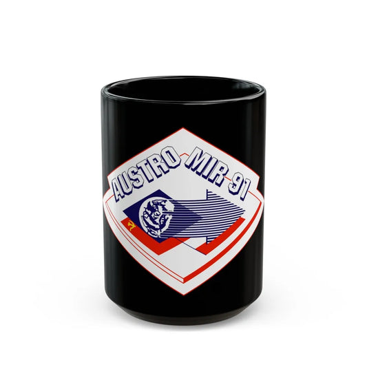 Soyuz TM-13 (Soyuz Programme) Black Coffee Mug-15oz-Go Mug Yourself