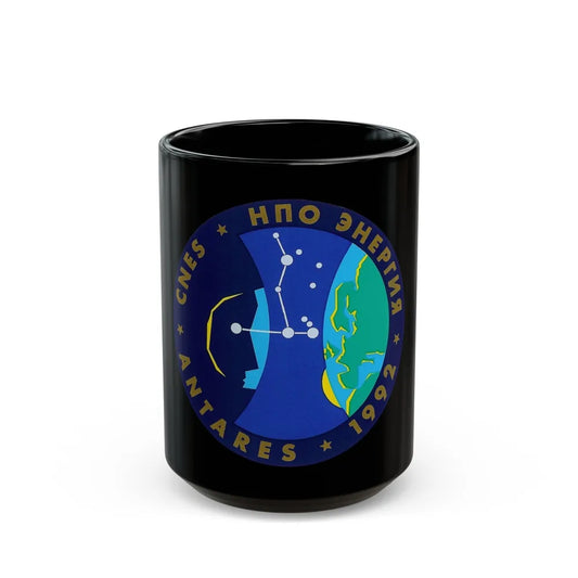 Soyuz TM-15 (Soyuz Programme) Black Coffee Mug-15oz-Go Mug Yourself