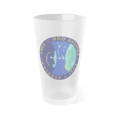 Soyuz TM-15 (Soyuz Space Programme) Frosted Pint Glass 16oz Default Title - Go Mug Yourself