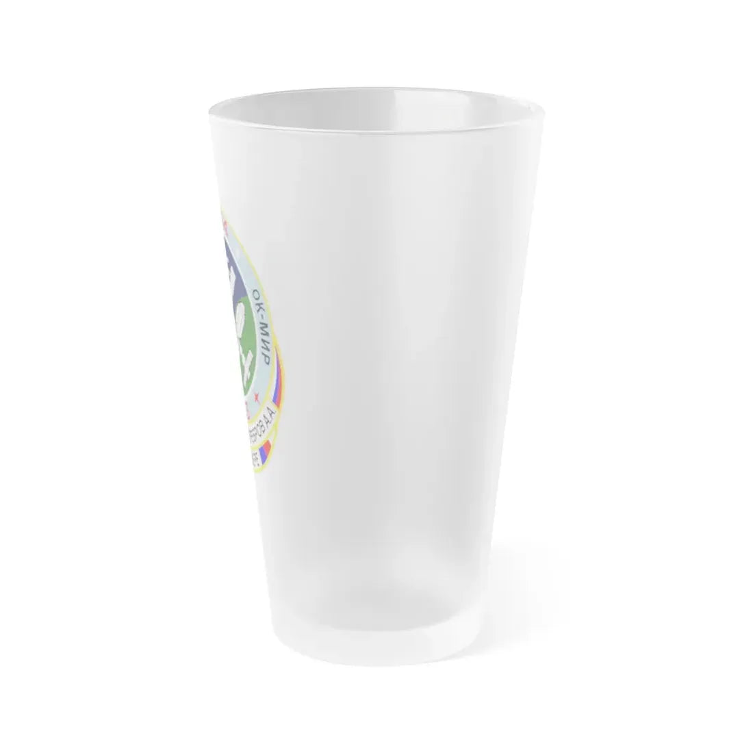 Soyuz TM-17 (Soyuz Space Programme) Frosted Pint Glass 16oz - Go Mug Yourself